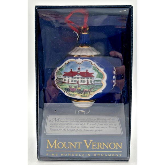 Mount Vernon Fine Porcelain Christmas Ornament U255 - Picture 1 of 2